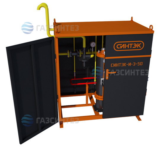 Электрическая испарительная установка СИНТЭК производительностью 50 кг/ч: исполнение в металлическом шкафу